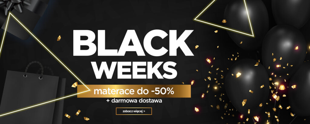 Materace Black Friday 2022 - promocje Black Week w salonie Pan Materac w Szczecinie